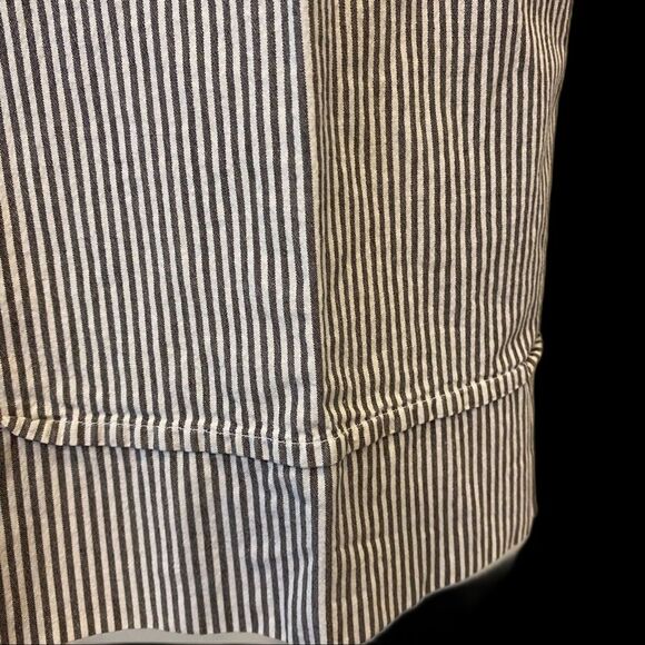 Chicos Seersucker Capris Baggy Cotton-Spandex Pockets Elastic Waist size 3 (XL) - Picture 6 of 11